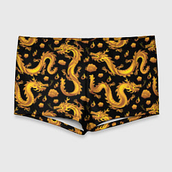 Мужские плавки Golden dragons, цвет: 3D-принт