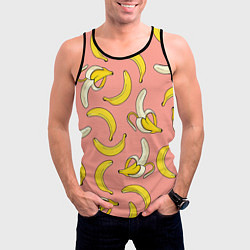 Майка-безрукавка мужская Банан 1, цвет: 3D-черный — фото 2