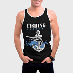 Майка-безрукавка мужская Fishing Extreme, цвет: 3D-белый — фото 2