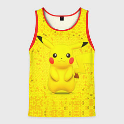 Майка-безрукавка мужская Pikachu, цвет: 3D-красный