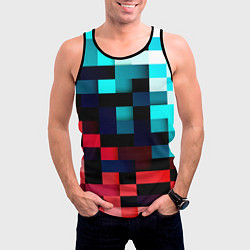 Майка-безрукавка мужская Pixel Color, цвет: 3D-черный — фото 2