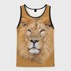 Майка-безрукавка мужская Царский лев, цвет: 3D-черный