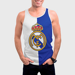 Майка-безрукавка мужская Real Madrid, цвет: 3D-белый — фото 2