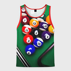 Мужская майка без рукавов Бильярд