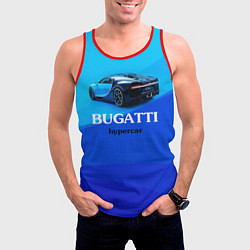 Майка-безрукавка мужская Bugatti hypercar, цвет: 3D-красный — фото 2