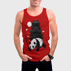 Майка-безрукавка мужская Panda Warrior, цвет: 3D-красный — фото 2