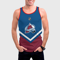 Майка-безрукавка мужская NHL: Colorado Avalanche, цвет: 3D-красный — фото 2
