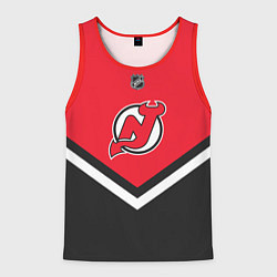 Майка-безрукавка мужская NHL: New Jersey Devils, цвет: 3D-красный