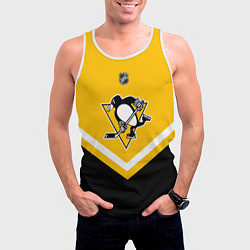 Майка-безрукавка мужская NHL: Pittsburgh Penguins, цвет: 3D-белый — фото 2