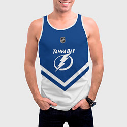 Майка-безрукавка мужская NHL: Tampa Bay Lightning, цвет: 3D-белый — фото 2