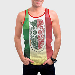 Майка-безрукавка мужская Мексика, цвет: 3D-красный — фото 2