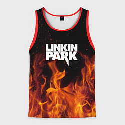 Майка-безрукавка мужская Linkin Park: Hell Flame, цвет: 3D-красный