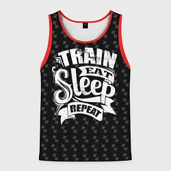 Мужская майка без рукавов Train Eat Sleep Repeat