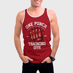 Майка-безрукавка мужская One Punch Gym, цвет: 3D-белый — фото 2