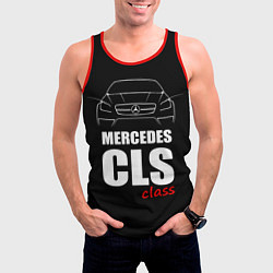 Майка-безрукавка мужская Mercedes CLS Class, цвет: 3D-красный — фото 2