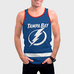 Майка-безрукавка мужская Tampa Bay: Vasilevskiy, цвет: 3D-красный — фото 2