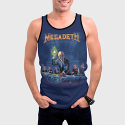Майка-безрукавка мужская Megadeth: Rust In Peace, цвет: 3D-черный — фото 2