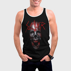 Майка-безрукавка мужская Slayer: Wild Skull, цвет: 3D-белый — фото 2
