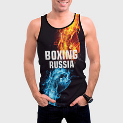 Майка-безрукавка мужская Boxing Russia, цвет: 3D-черный — фото 2