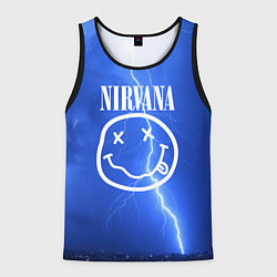 Мужская майка без рукавов Nirvana: Lightning