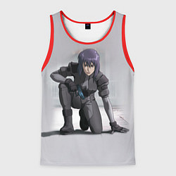 Майка-безрукавка мужская Ghost In The Shell 5, цвет: 3D-красный