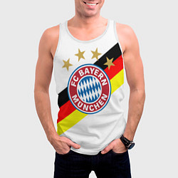 Майка-безрукавка мужская FC Bayern: Germany, цвет: 3D-белый — фото 2