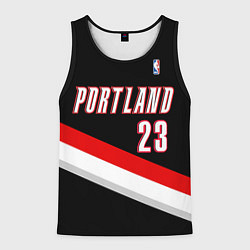 Майка-безрукавка мужская Portland Trail Blazers 23, цвет: 3D-черный
