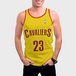 Майка-безрукавка мужская Cavaliers Cleveland 23: Yellow, цвет: 3D-красный — фото 2