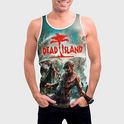 Майка-безрукавка мужская Dead Island, цвет: 3D-белый — фото 2