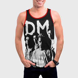 Майка-безрукавка мужская Depeche mode: black, цвет: 3D-красный — фото 2