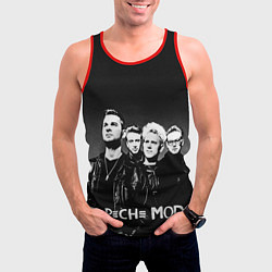 Майка-безрукавка мужская Depeche Mode: mono, цвет: 3D-красный — фото 2