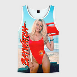 Майка-безрукавка мужская Baywatch: Pamela Anderson, цвет: 3D-белый