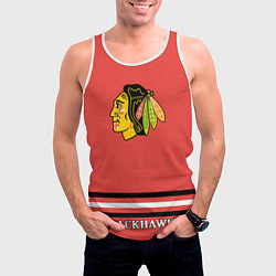 Майка-безрукавка мужская Chicago Blackhawks NHL, цвет: 3D-белый — фото 2