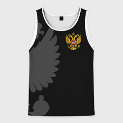 Мужская майка без рукавов Russia - Black collection