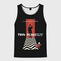 Майка-безрукавка мужская Twin Peaks Man, цвет: 3D-черный