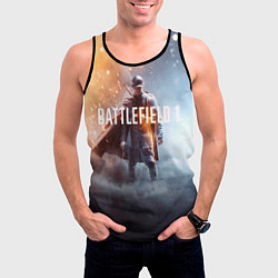Майка-безрукавка мужская Battlefield One, цвет: 3D-черный — фото 2
