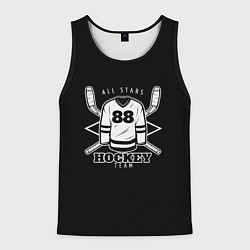 Майка-безрукавка мужская Hockey Team, цвет: 3D-черный