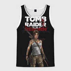 Майка-безрукавка мужская TOMB RAIDER, цвет: 3D-белый