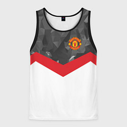 Мужская майка без рукавов Man United FC: Grey Polygons