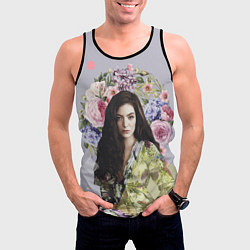 Майка-безрукавка мужская Lorde Floral, цвет: 3D-черный — фото 2