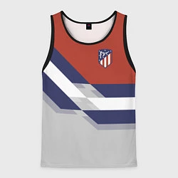 Майка-безрукавка мужская Atletico FC: Grey style, цвет: 3D-черный