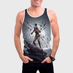 Майка-безрукавка мужская Dishonored: Death of the outsid, цвет: 3D-белый — фото 2