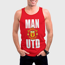 Майка-безрукавка мужская Man Utd, цвет: 3D-красный — фото 2