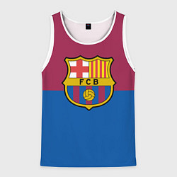 Майка-безрукавка мужская Barcelona FC: Duo Color, цвет: 3D-белый