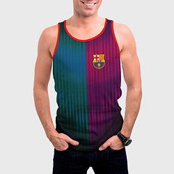 Майка-безрукавка мужская Barcelona FC: Abstract 2018, цвет: 3D-красный — фото 2