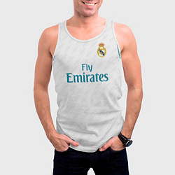 Майка-безрукавка мужская Real Madrid FC: Isco Home 17/18, цвет: 3D-белый — фото 2