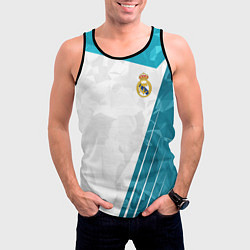 Майка-безрукавка мужская FC Real Madrid: Abstract, цвет: 3D-черный — фото 2