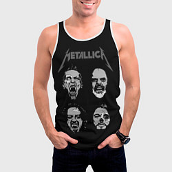 Майка-безрукавка мужская Metallica Vampires, цвет: 3D-белый — фото 2
