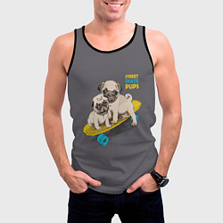 Майка-безрукавка мужская Street Skate Pups, цвет: 3D-черный — фото 2