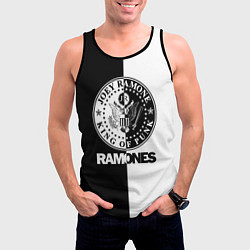 Майка-безрукавка мужская Ramones B&W, цвет: 3D-черный — фото 2